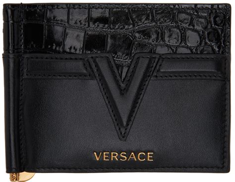 versace mens money clip wallet|authentic versace wallet.